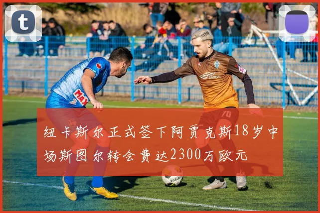 纽卡斯尔正式签下阿贾克斯18岁中场斯图尔转会费达2300万欧元